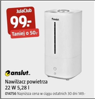 Nawilżacz powietrza 22 W 5,28 l promocja w Jula