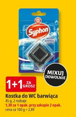 Kostka do WC barwiąca Syphon promocja w Leclerc