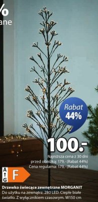 Drzewko świecące zewnętrzne MORGANIT promocja w Jysk