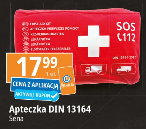 Apteczka pierwszej pomocy din 13164 Sena promocja