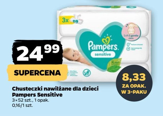 Chusteczki nawilżane Pampers promocja w Netto