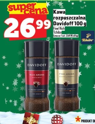 Kawa rozpuszczalna Davidoff Fine Aroma/Rich Aroma 100g promocja w TOPAZ