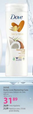 Regenerujący balsam do ciała DOVE Body Love Restoring Care promocja w Hebe