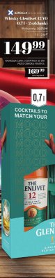 Whisky Glenlivet 12 YO 0,7l + 2 szklanki promocja w POLOmarket