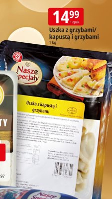 Uszka z grzybami/kapustą i grzybami promocja w Leclerc