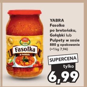 Gołabki w sosie pomidorowym Yabra promocja