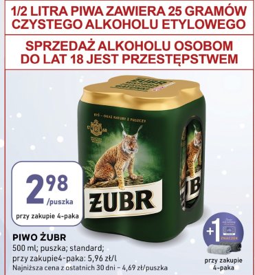 Piwo Żubr promocja w Stokrotka