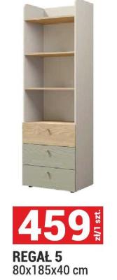 Regał 5 80x185x40 cm promocja w Merkury Market