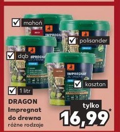 Impregnat do drewna mahoń Dragon chemia promocja