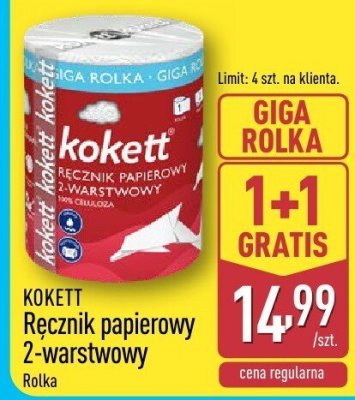 Ręcznik papierowy Kokett 2-warstwowy promocja w Aldi