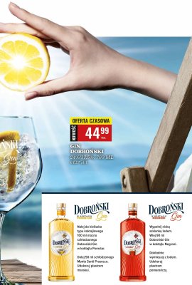 Gin Dobroński 24%/37,5% 700 ml promocja w Biedronka