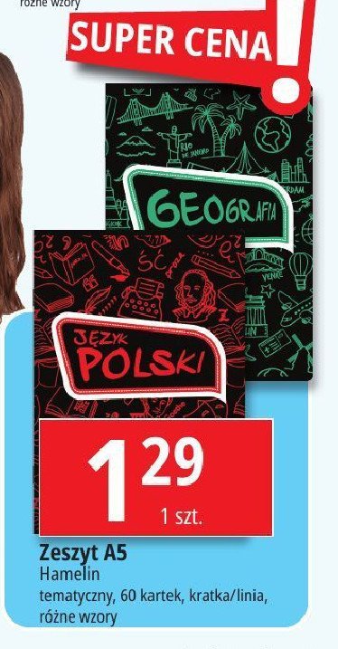 Zeszyt a5 60 k kratka geografia Hamelin promocja