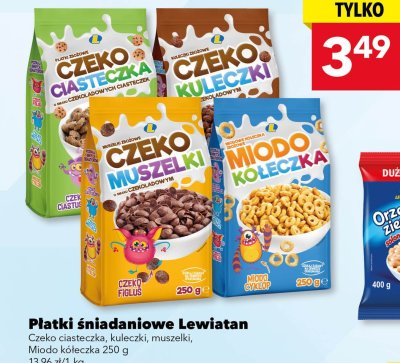 Płatki śniadaniowe Czeko muszelki Lewiatan promocja w LEWIATAN