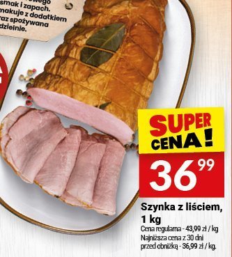 Szynka z liściem 1 kg promocja w Twój Market