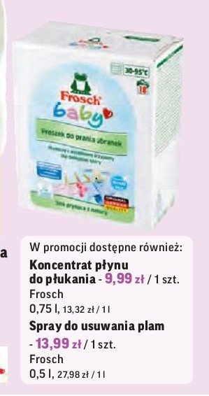 Spray usuwaj膮cy plamy Frosch baby promocja