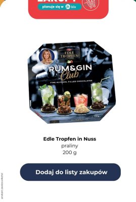 Praliny Rum&Gin 200 g promocja w Auchan