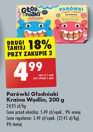 Parówki głodniaki Kraina wędlin promocja