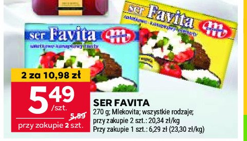Ser sa艂atkowo-kanapkowy 12 % Mlekovita favita promocja