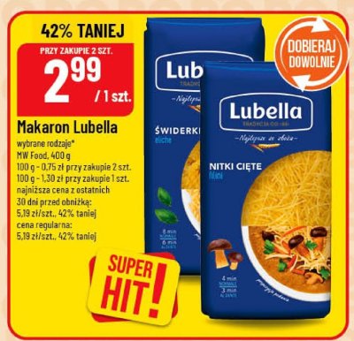 Makaron Lubella promocja w POLOmarket