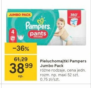 Pieluchomajtki Pampeprs 4 Jumbo Pack Pants promocja