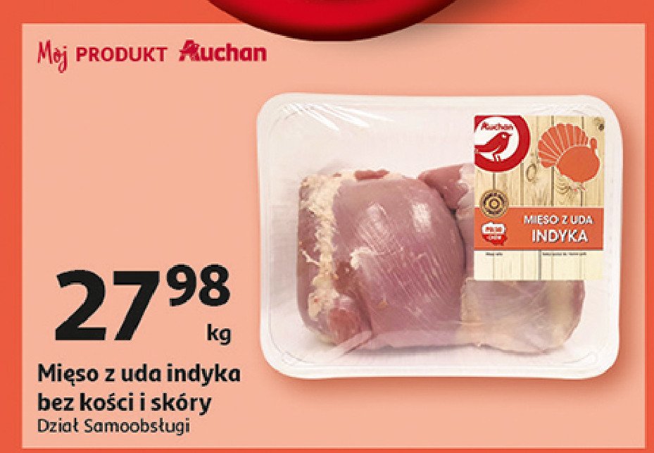 Mięso z uda indyka Auchan promocja w Auchan