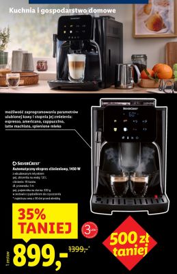 Ekspres ciśnieniowy automatyczny SilverCrest 1450 W promocja w Lidl