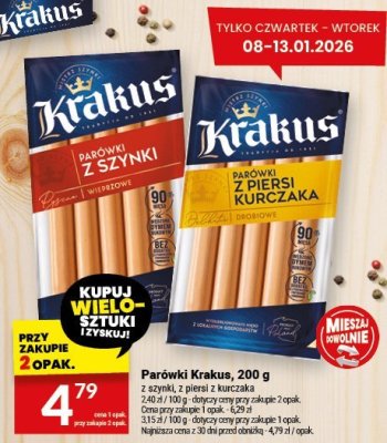 Parówki Krakus, 200 g promocja w Twój Market