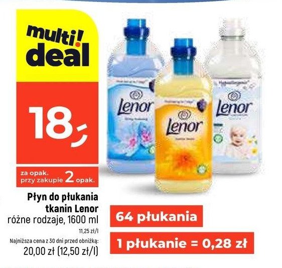 Płyn do płukania summer breeze Lenor promocja