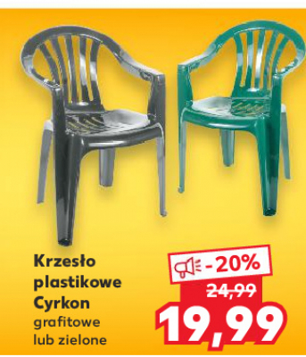 Krzesło plastikowe cyrkon grafitowe promocja