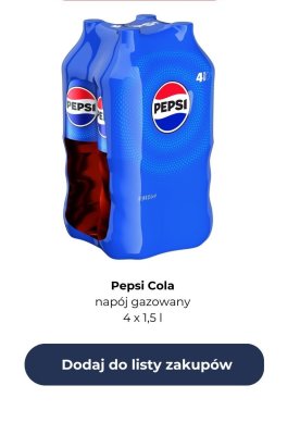 Napój gazowany 4 x 1,5 l promocja w Auchan