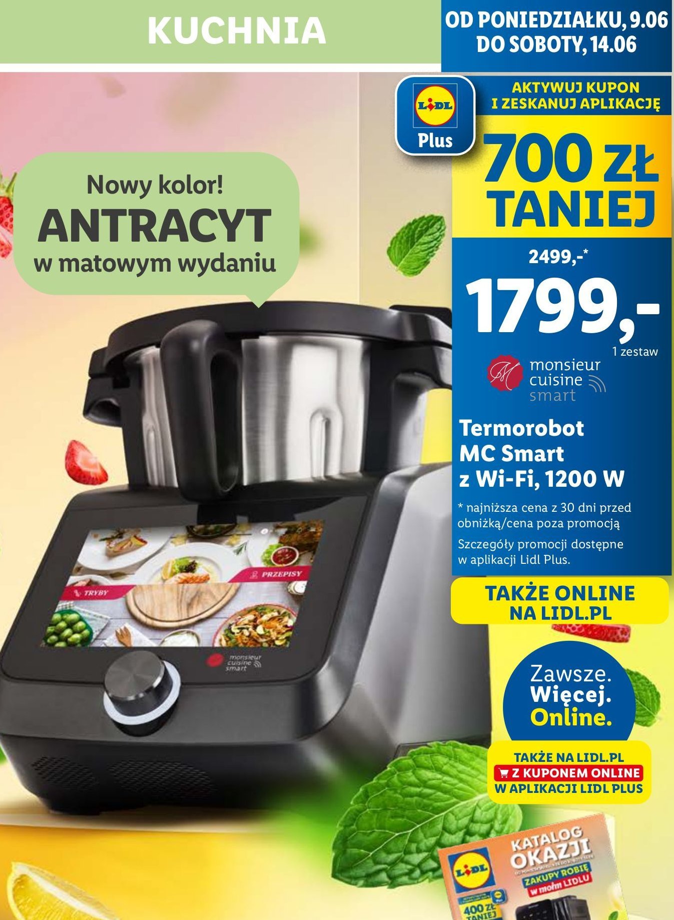 Robot gotujący 1200 w Monsieur cuisine smart promocja
