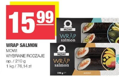 Wrap salmon Mowi wybrane rodzaje promocja w SPAR