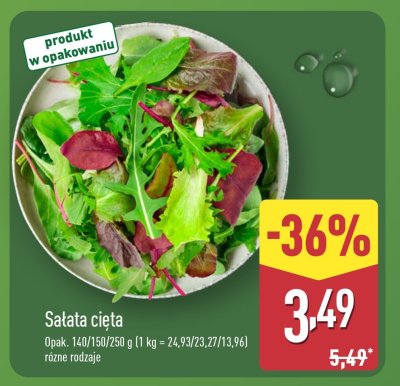 Sałata cięta różne rodzaje promocja w Aldi