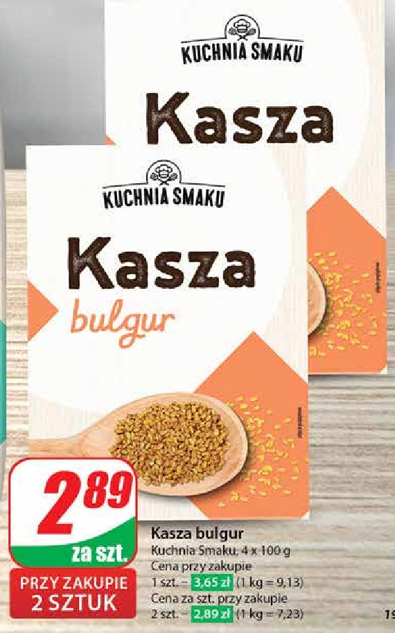 Kasza bulgur Kuchnia smaku promocja