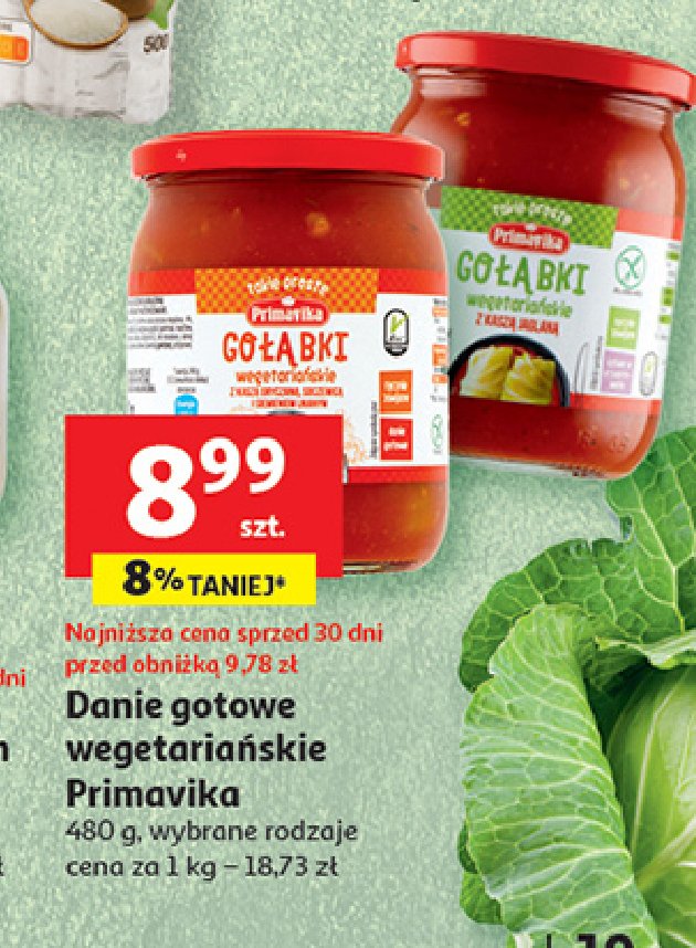 Gołąbki wegetariańskie z kaszą jaglaną Primavika promocja