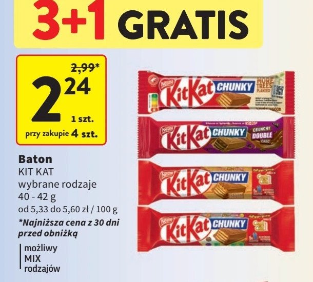 Baton Kitkat chunky peanut butter promocja