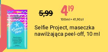 Maseczka peel-off nawilżająca Selfie project promocje
