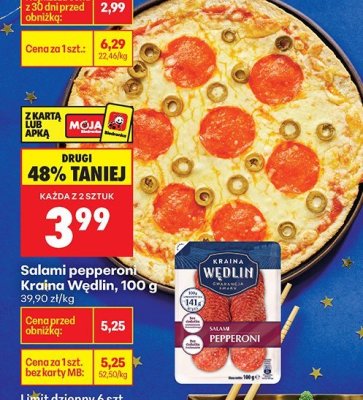 Salami pepperoni  promocja w Biedronka