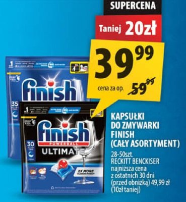 Kapsułki do zmywarki Finish cały asortyment promocja w Arhelan