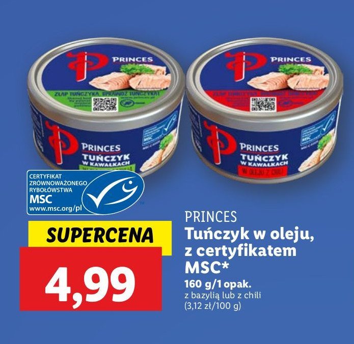 Tuńczyk w kawałkach w oleju z chili Princes promocja