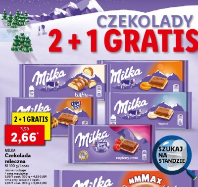 Czekolada raspberry cream Milka promocja