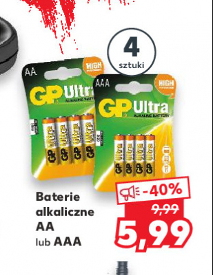 Baterie alkaliczne lr3/aa Gp ultra Gp baterie promocja