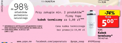 Kubek termiczny 750 ml Yope promocja