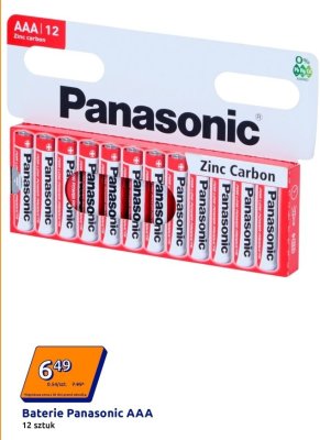 Baterie Panasonic AAA Zinc Carbon 12 sztuk promocja w Action