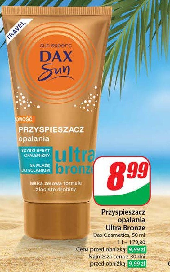 Przyspieszacz opalania ultra bronze Dax sun promocja w Dino