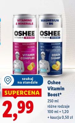Napój Oshee Vitamin Boost promocja w Lidl