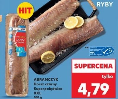 Dorsz czarny superpolędwica xxl Abramczyk promocja