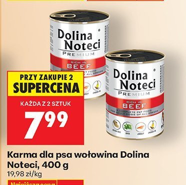Karma dla psa wołowina 400g promocja w Biedronka
