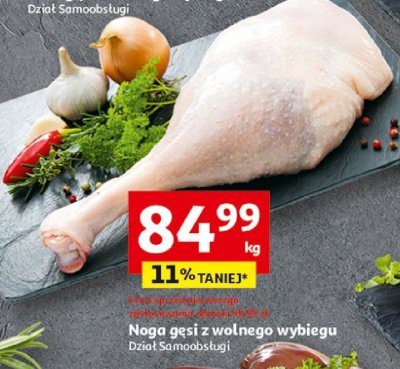 Noga gęsi z wolnego wybiegu promocja w Auchan
