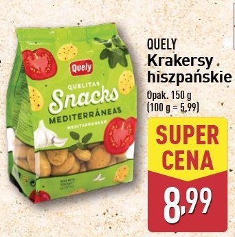 Krakersy hiszpańskie QUELY promocja w Aldi